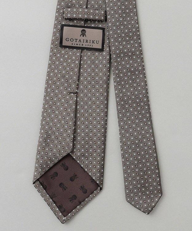 GOTAIRIKU  GOTAIRIKU別注【日本製】シルク ネクタイ_小紋柄 ベージュ系8