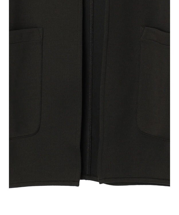 Green Parks ポンチフード付きカットカーディガン Dark Gray