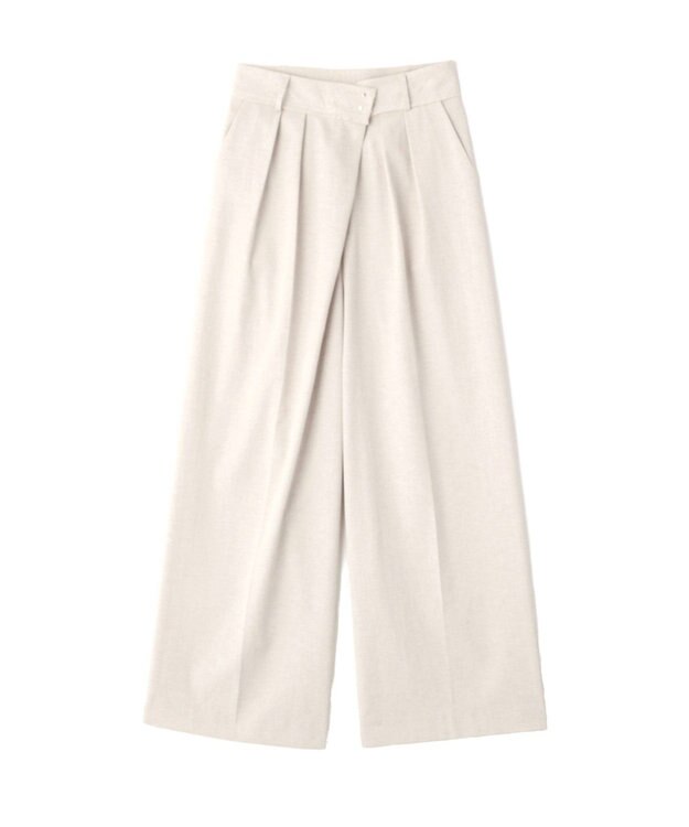 YECCA VECCA メタルホックワイドパンツ Light Beige