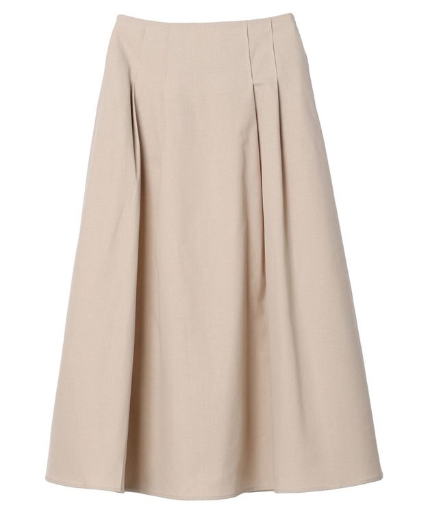 Green Parks 綿麻混フレアスカート Black