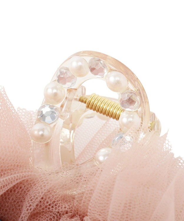 Maison de FLEUR チュールビジューバンスクリップ Pink