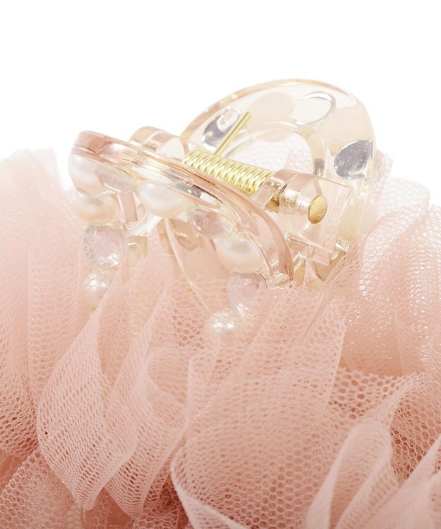 Maison de FLEUR チュールビジューバンスクリップ Pink
