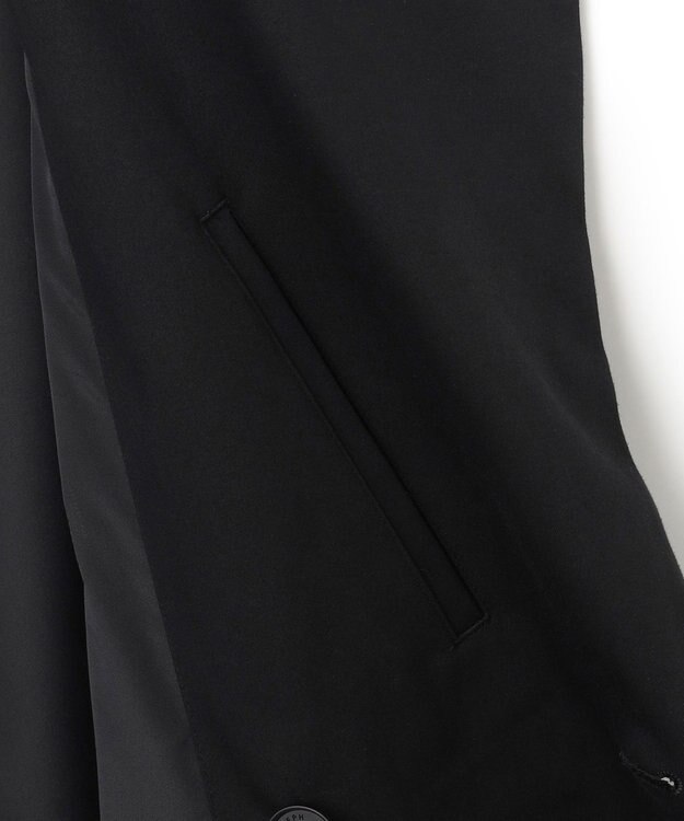 JOSEPH HOMME スムースサテンストレッチ　トレンチコート ブラック系