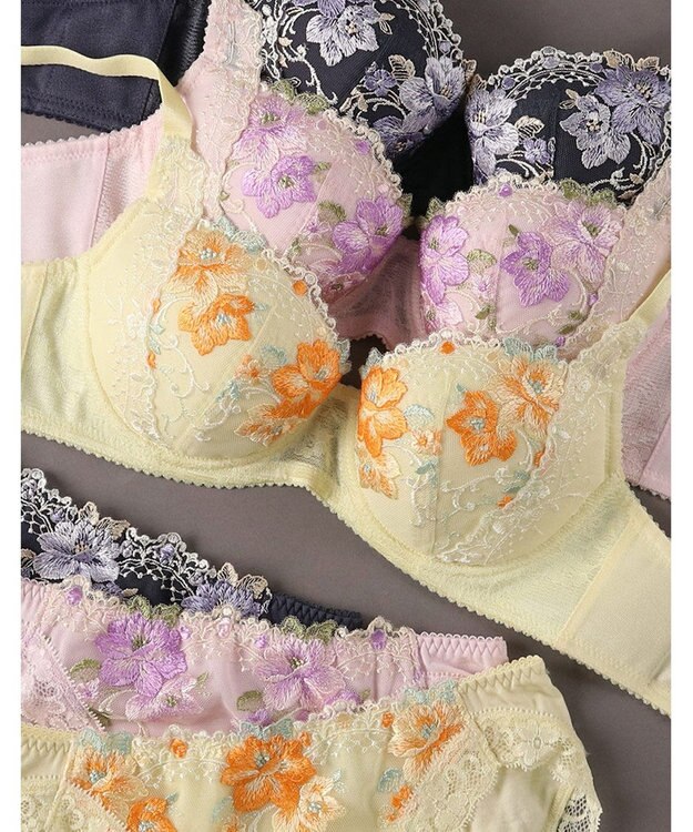 WACOAL ブラジャー 【シャキッとした姿勢に】 ふっくら上向きバスト ストラップがずれ落ちにくい レディース BED020 /ワコール イエロー