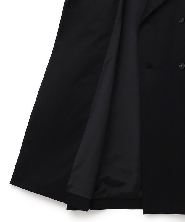 JOSEPH HOMME スムースサテンストレッチ　トレンチコート ブラック系