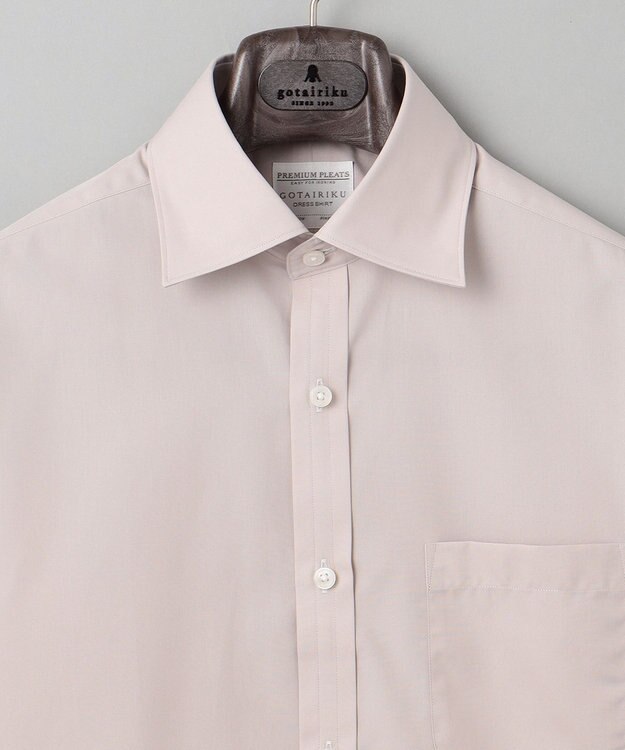 GOTAIRIKU 【形態安定】PREMIUMPLEATS_レギュラーカラー 通年ドレスシャツ_アイボリー(24年秋冬モデル) アイボリー系