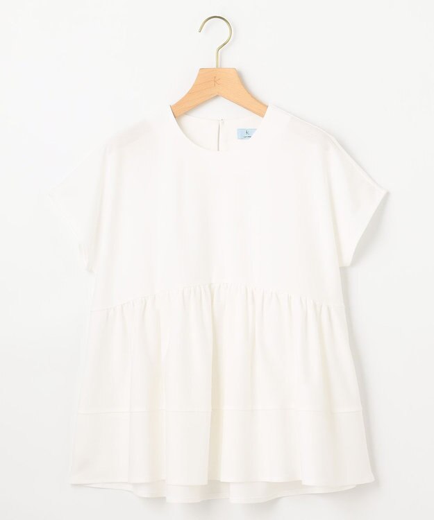 組曲 ツイルジャージーティアード カットソー ホワイト系