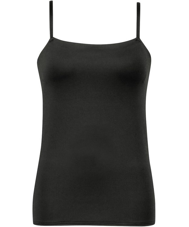 Wing カップ付きキャミソール ラク きれいなバストシルエット 【シンクロブラトップ 吸汗速乾タイプ】 ブラトップ ET1052 ウイング／ワコール ブラック