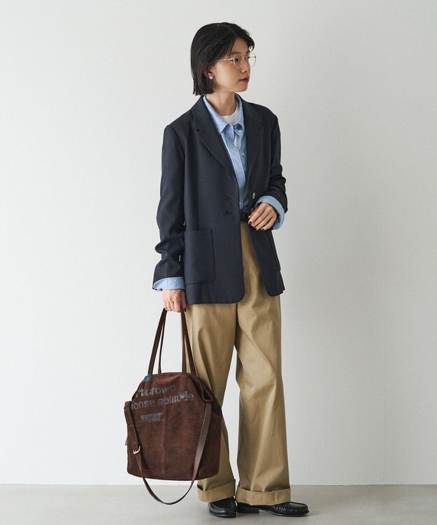 russet ステンシルデザインスエード2WAYトートバッグ(CE-1639) D.Brown