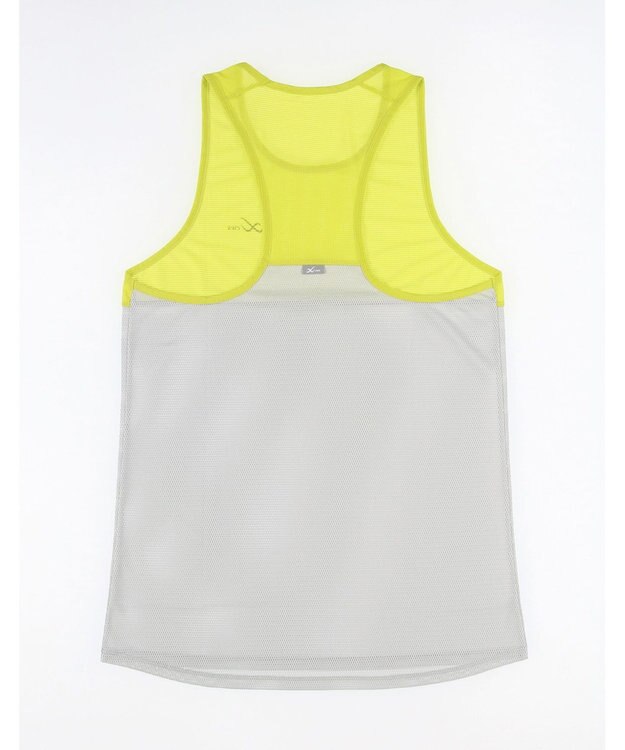 CW-X 【UNISEX】 CW-X ランニングシャツ メッシュ素材 涼しい着ごこち スポーツウェア ノースリーブ ユニセックス DLR160 /ワコール イエロー