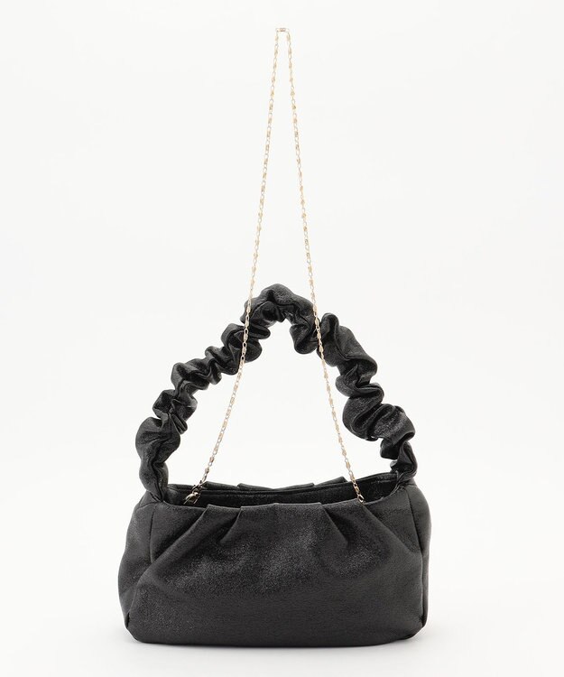 ANY SIS ソフトギャザーパーティ バッグ ブラック