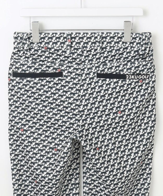 23区GOLF 【MEN】【ストレッチ】ハンタードッグ柄 パンツ ホワイト系5