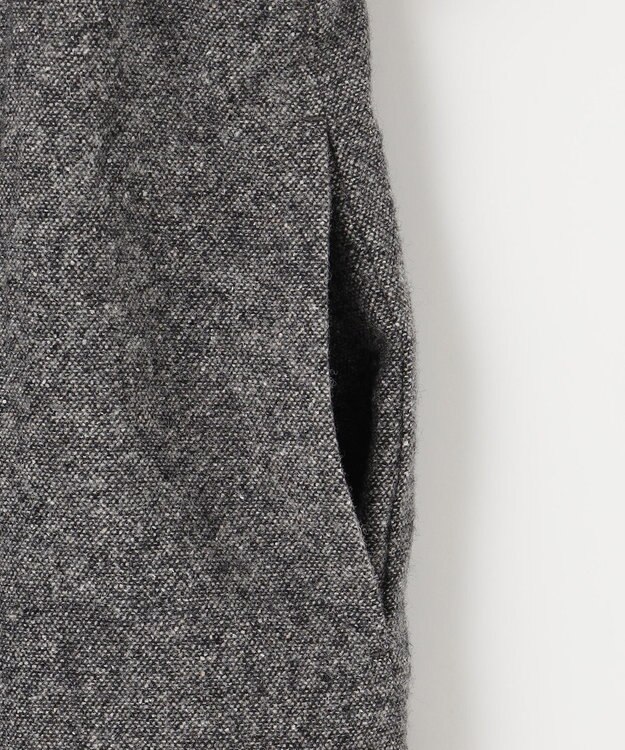 J.PRESS LADIES S シルクネップ ツイード ジャンパースカート ライトグレー系