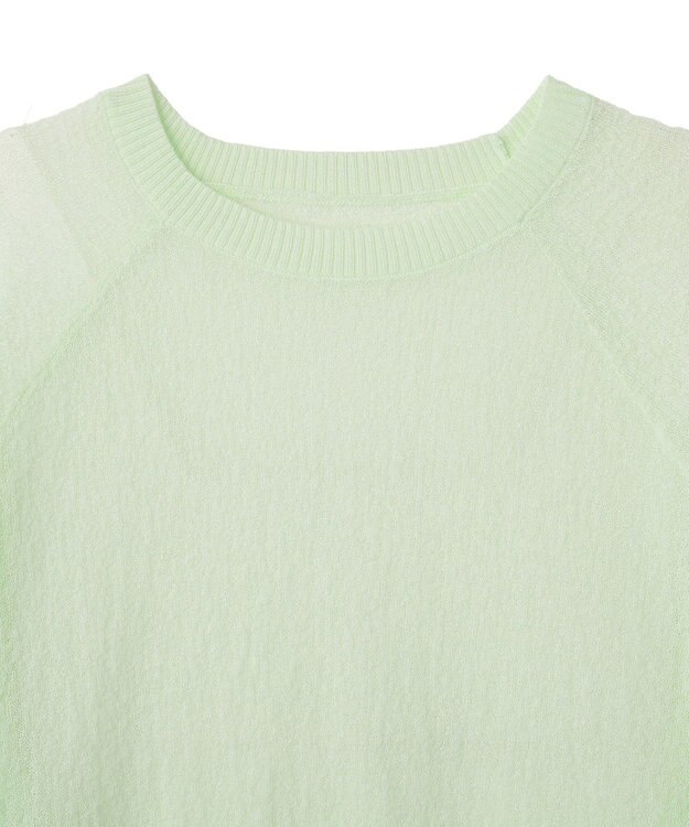 CRAFT STANDARD BOUTIQUE ジョーゼットシアーニットプルオーバー Light Green