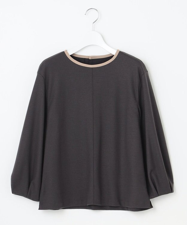 J.PRESS LADIES L 【イージーケア】ウールスムースジャージー カットソー グレー系