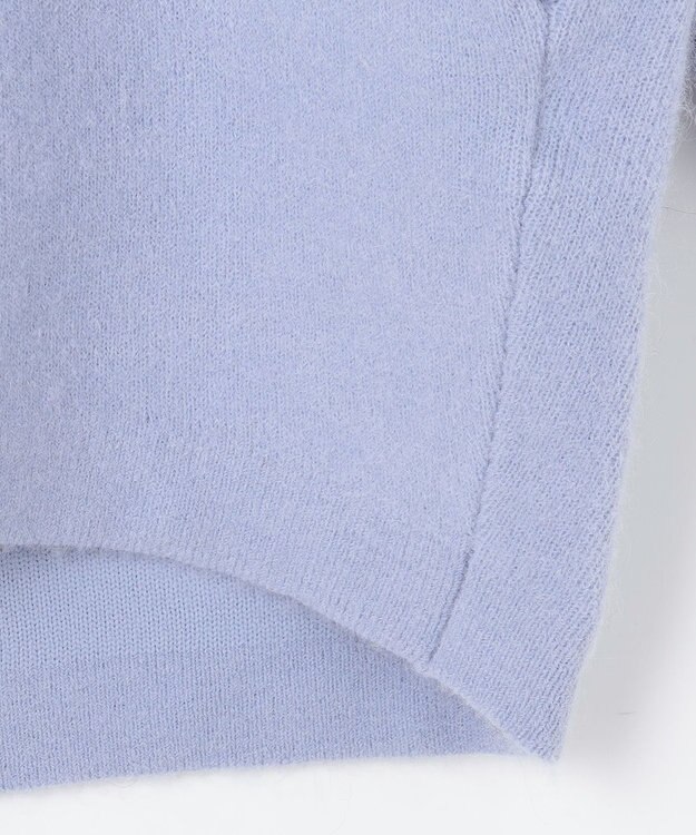 自由区 S 【WEB限定カラーあり・昨年大人気商品をアップデート】モヘアニット アウター サックスブルー系