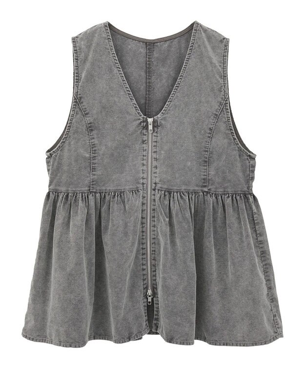 Green Parks ・ＥＬＥＮＣＡＲＥ　ＤＵＥ　ケミカルコーデュロイベスト Gray