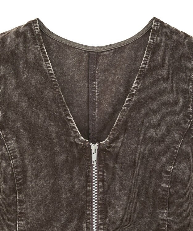 Green Parks ・ＥＬＥＮＣＡＲＥ　ＤＵＥ　ケミカルコーデュロイベスト Brown