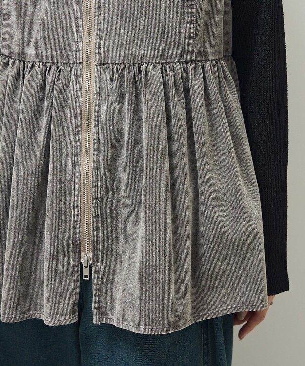 Green Parks ・ＥＬＥＮＣＡＲＥ　ＤＵＥ　ケミカルコーデュロイベスト Gray