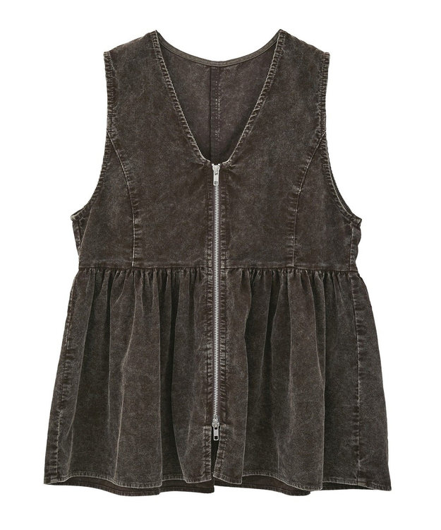 Green Parks ・ＥＬＥＮＣＡＲＥ　ＤＵＥ　ケミカルコーデュロイベスト Brown