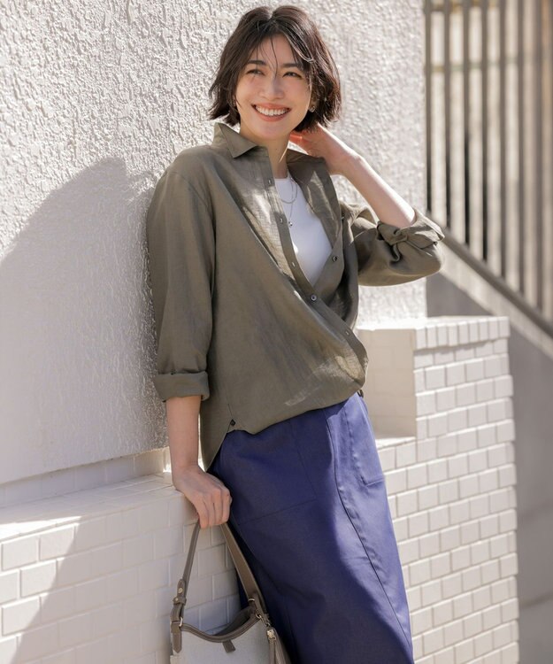 J.PRESS LADIES 【レイヤードスタイルに】スムースジャージー ノースリーブ カットソー ホワイト系