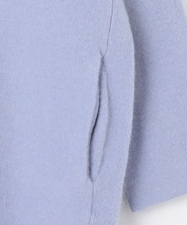 自由区 【WEB限定カラーあり・昨年大人気商品をアップデート】モヘアニット アウター サックスブルー系