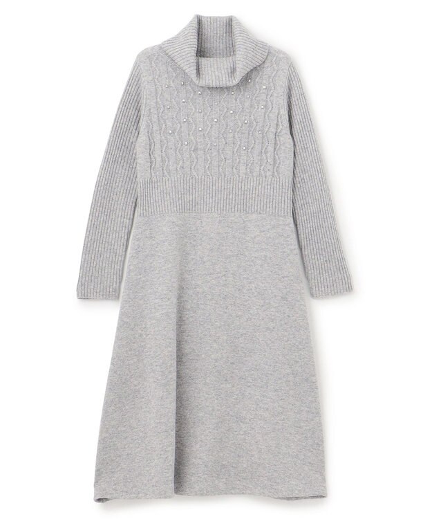 TOCCA 【洗える】ICE BOX ニットドレス グレー系