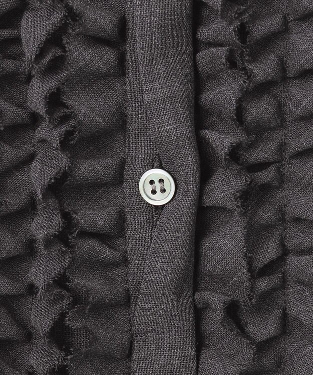 23区 L 【VERY11月号掲載/洗える】TWボイル フリルディテール ブラウス グレー系