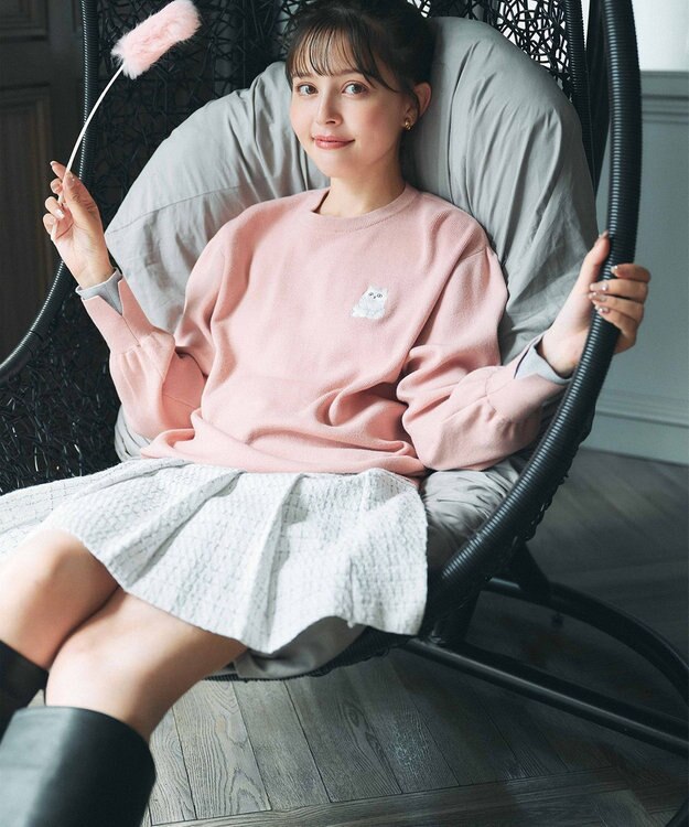 Feroux プリーツミニ スカート グレー系