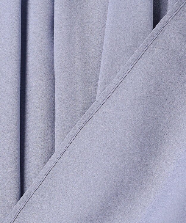 BEIGE， 【洗える】MUSCARI / ソフトシルクキャンディースリーブブラウス Antique Blue