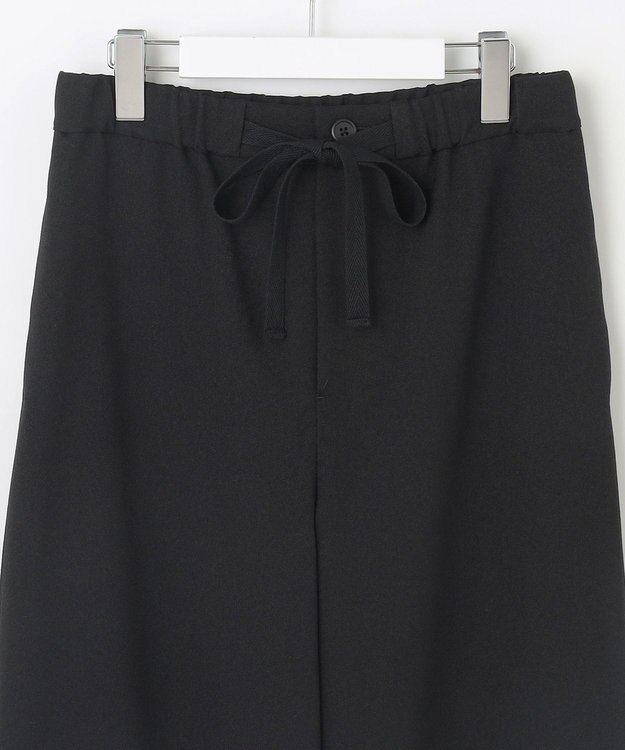 J.PRESS LADIES 【洗える】ツムギート flannel ワイド パンツ ブラック系