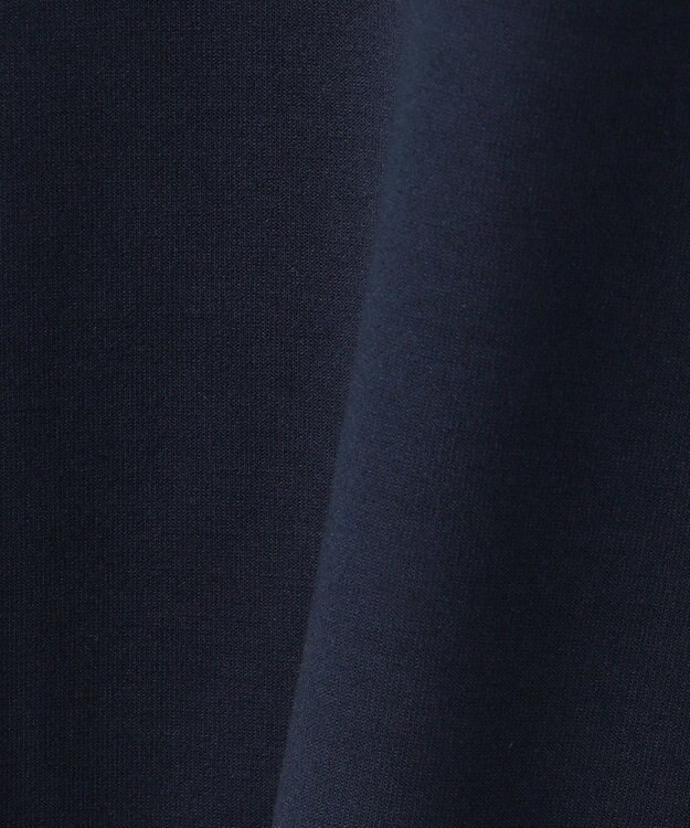 Feroux 【洗える】リボンスリーブダンボール ワンピース ネイビー系