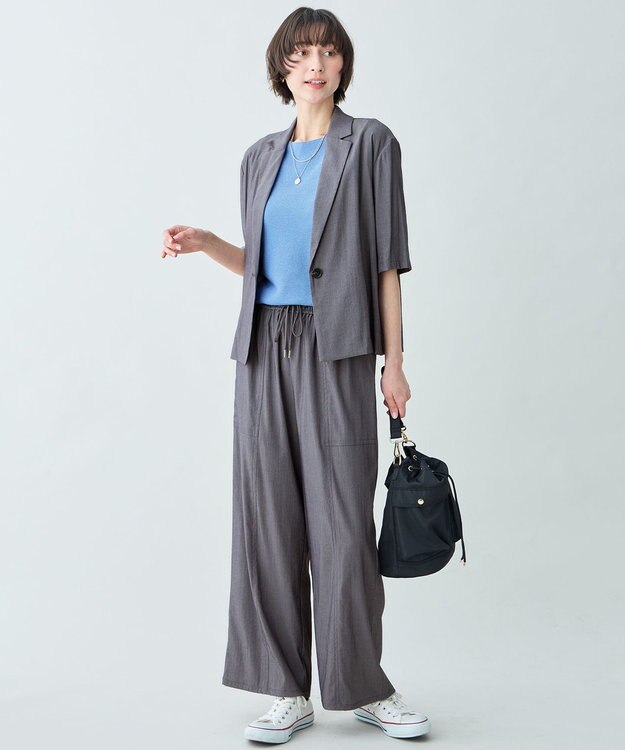 ANY L 7daysデイリーリラックスジャケット グレーシャンブレー（一部店舗限定色）