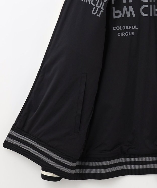 PW CIRCULUS 【MEN】【撥水/防風】リバーシブル ボア ジップアップ ブルゾン ホワイト×ブラック