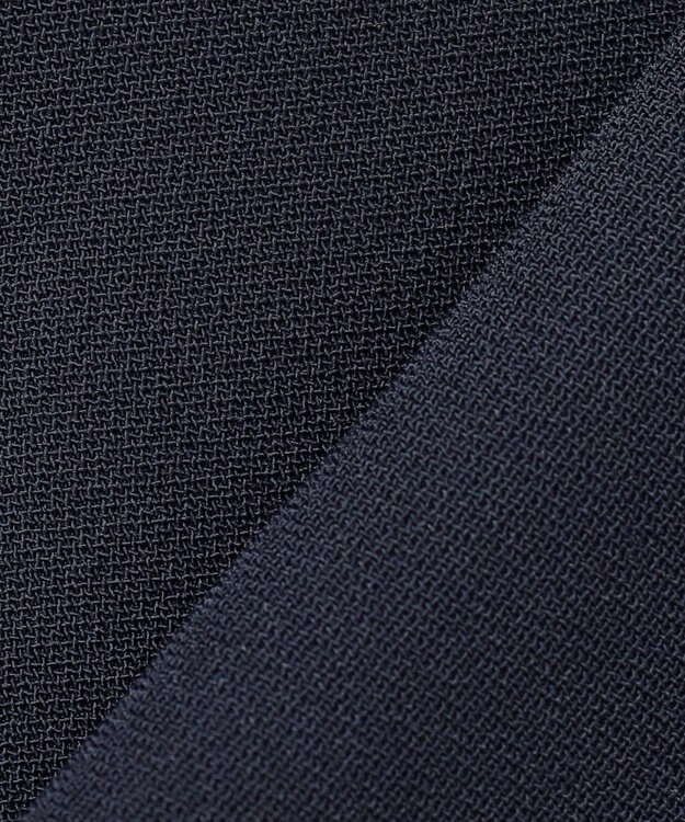 uncrave 【防シワ・洗濯機洗い可】ウォッシャブルダブルクロス ビスチェ ブラウス ネイビー