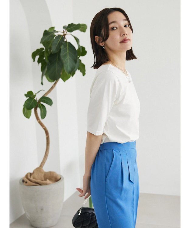 Green Parks ・ＳＵＧＡＲ　ＳＰＯＯＮ　２ｗａｙハーフスリーブＴＥＥ Off White