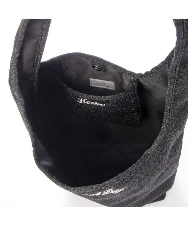 UNBILLION カシュカシュ cachecache / ラメワンポイント刺繍トート ブラック