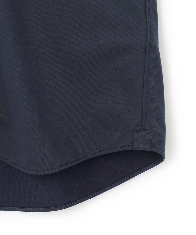 JOSEPH HOMME ツイルネルジャージー　ウイングカラーシャツ ネイビー系