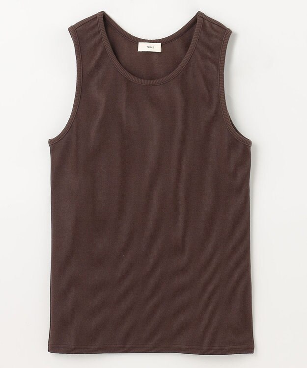 NAVE 【Nave　洗える】ベアテレコタンクトップ ダークブラウン系