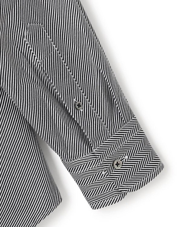 JOSEPH HOMME 【ドレスシャツ】ツイルヘリンボンクレイジー ブラック系1