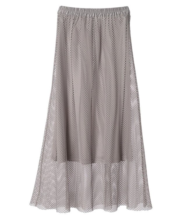 Green Parks ・ＥＬＥＮＣＡＲＥ　ＤＵＥ　メッシュギャザースカート Gray