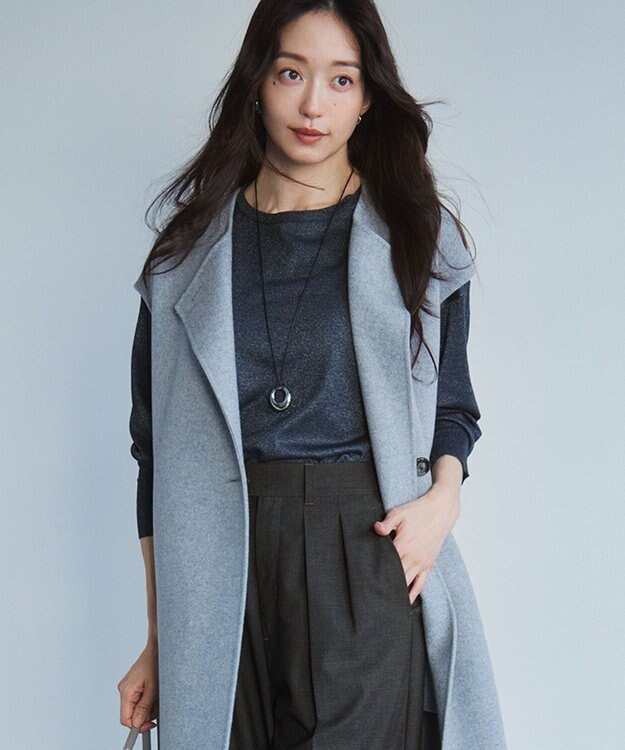 23区 【洗える】オータムシャイニー  ニット グレー系