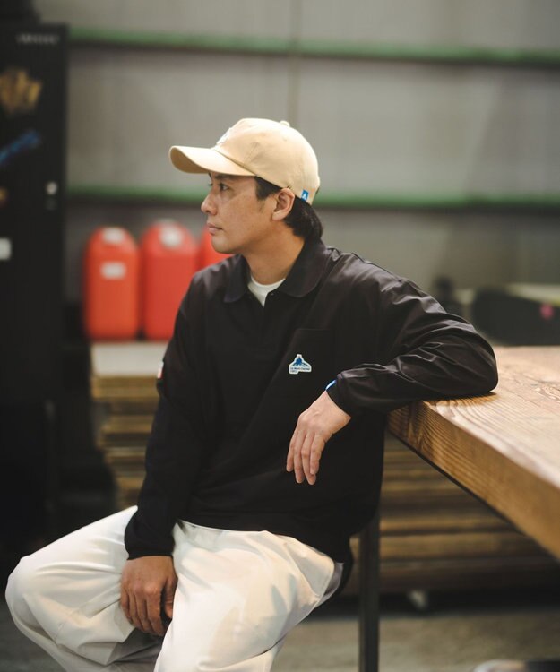 SHARE PARK MENS 【UVケア・吸水速乾・ストレッチ・軽量 】エンブレムポロTシャツ（L・XLサイズ） ブラック系