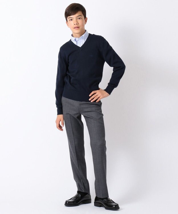 J.PRESS KIDS 【140-170cm】ウールサージ パンツ グレー系