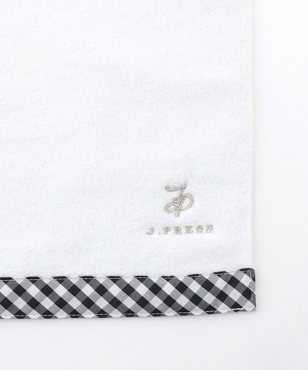 J.PRESS LADIES 【LIBERTY】【エステネージュ】 タオルハンカチ ホワイト×ギンガム系