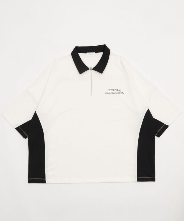 WEGO ドルマンポンチハーフZIPT（SS） ホワイト