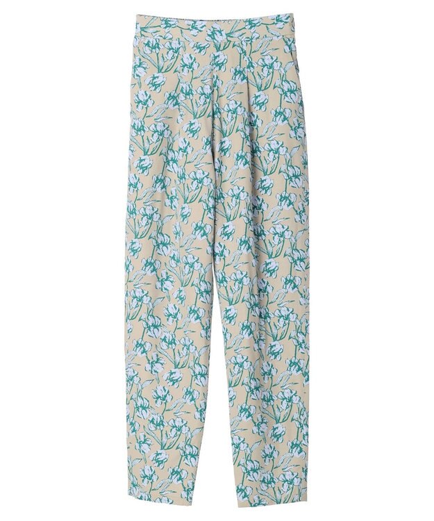 Green Parks Ｂ．レーヨン混プリントパンツ Gray