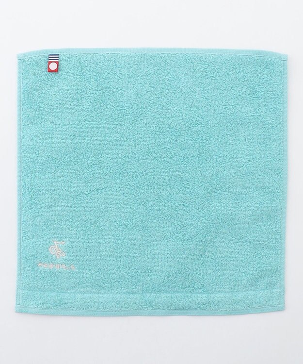 J.PRESS LADIES 【LIBERTY】【エステネージュ】 タオルハンカチ エメラルド×Liberty系