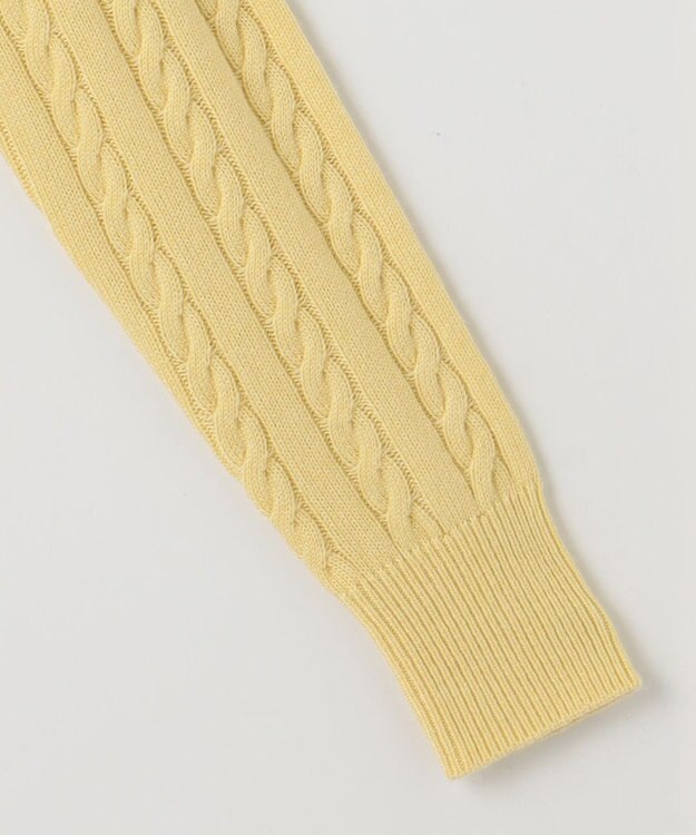 組曲 S カシミヤブレンドバルキーケーブル ニット イエロー系