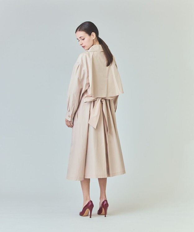 GRACE CONTINENTAL タッサードレスコート ベージュ